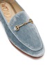 Detail View - Click To Enlarge - SAM EDELMAN - Loraine Horsebit Silk Velvet Loafers