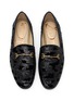 Detail View - Click To Enlarge - SAM EDELMAN - Loraine Horsebit Sequin Velvet Loafers