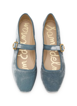 Detail View - Click To Enlarge - SAM EDELMAN - Michaela Silk Velvet Mary Jane Flats