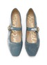 Detail View - Click To Enlarge - SAM EDELMAN - Michaela Silk Velvet Mary Jane Flats