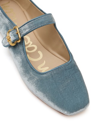Detail View - Click To Enlarge - SAM EDELMAN - Michaela Silk Velvet Mary Jane Flats