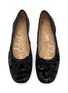 Detail View - Click To Enlarge - SAM EDELMAN - Alie Sequin Velvet Ballet Flats