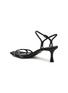  - SAM EDELMAN - Presley 60 Embellished Satin Kitten Heel Sandals