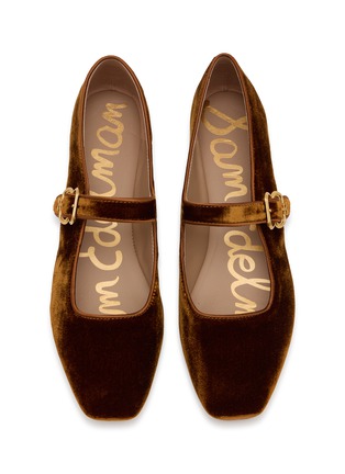 Detail View - Click To Enlarge - SAM EDELMAN - Michaela Silk Velvet Mary Jane Flats