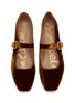 Detail View - Click To Enlarge - SAM EDELMAN - Michaela Silk Velvet Mary Jane Flats
