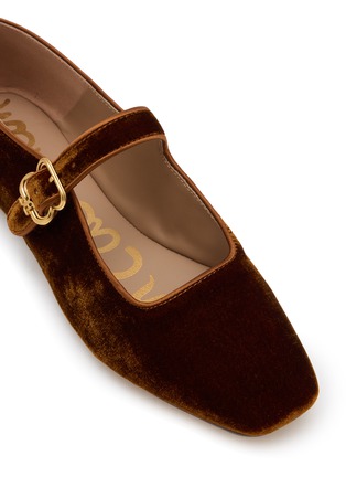 Detail View - Click To Enlarge - SAM EDELMAN - Michaela Silk Velvet Mary Jane Flats