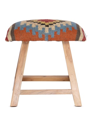 Main View - Click To Enlarge - CHEHOMA - Kilim Stool — Autumn