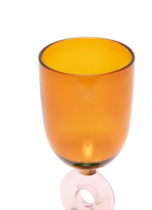 Detail View - Click To Enlarge - CHEHOMA - Pink Loop Wine Glass