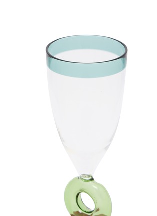 Detail View - Click To Enlarge - CHEHOMA - Green Loop Wine Glass