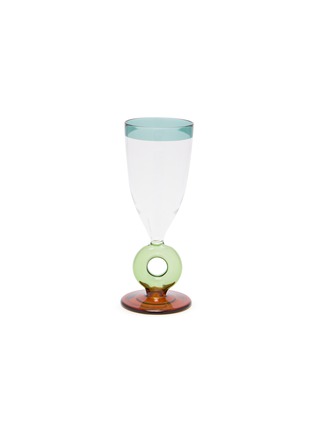 Main View - Click To Enlarge - CHEHOMA - Green Loop Wine Glass