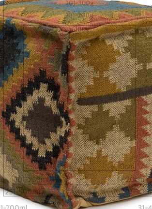 Detail View - Click To Enlarge - CHEHOMA - Kilim Pouffe — Autumn