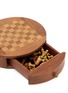 Detail View - Click To Enlarge - CHEHOMA - Round Wooden Box Chess Game