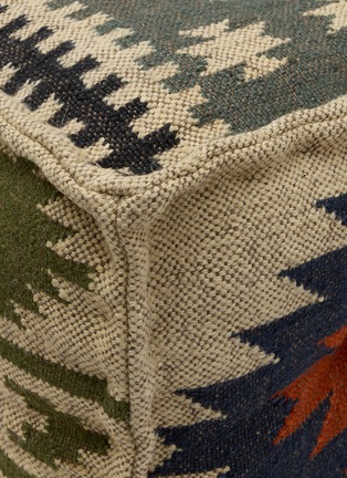 Detail View - Click To Enlarge - CHEHOMA - Kilim Pouffe — Summer