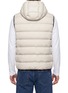 Back View - Click To Enlarge - MONCLER - Arinella Hooded Puffer Vest