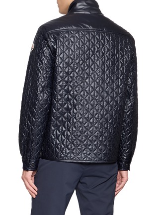 Back View - Click To Enlarge - MONCLER - Cleorine Diamond Quilted Shiny Shirt Jacket