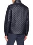 Back View - Click To Enlarge - MONCLER - Cleorine Diamond Quilted Shiny Shirt Jacket