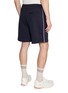 Back View - Click To Enlarge - MONCLER - Side Stripe Cotton Fleece Shorts
