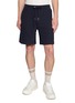 MONCLER Side Stripe Cotton Fleece Shorts