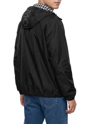 Back View - Click To Enlarge - MONCLER - Checkered Lining Windbreaker Jacket