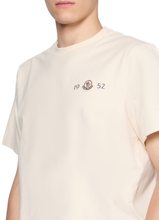  - MONCLER - 1952 Badge Logo Cotton T-Shirt