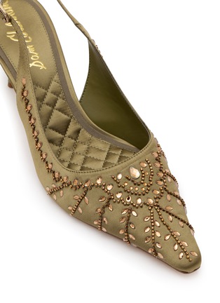 Detail View - Click To Enlarge - SAM EDELMAN - Bianka 60 Satin Slingback Pumps