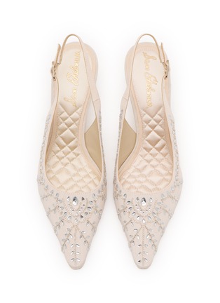 Detail View - Click To Enlarge - SAM EDELMAN - Bianka 60 Moire Leather Slingback Pumps
