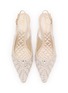 Detail View - Click To Enlarge - SAM EDELMAN - Bianka 60 Moire Leather Slingback Pumps