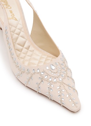 Detail View - Click To Enlarge - SAM EDELMAN - Bianka 60 Moire Leather Slingback Pumps