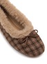 Detail View - Click To Enlarge - SAM EDELMAN - Alie Cozy Suede Shearling Ballerinas Flats