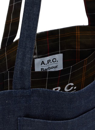 Detail View - Click To Enlarge - BARBOUR - x A.P.C. Denim Weekender Holdall Bag
