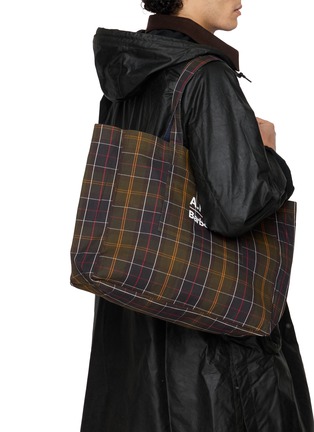 Front View - Click To Enlarge - BARBOUR - x A.P.C. Denim Weekender Holdall Bag