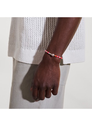 Detail View - Click To Enlarge - JOHN HARDY - Heishi Sterling Silver Mother of Pearl Enamel Pearl Bracelet — Size US