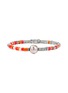 JOHN HARDY Heishi Sterling Silver Mother of Pearl Enamel Pearl Bracelet — Size US