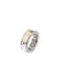 Detail View - Click To Enlarge - JOHN HARDY - Carved Chain Palu 18K Bonded Gold Sterling Silver Band Ring — Size 7