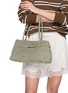 Figure View - Click To Enlarge - MANU ATELIER - Le Cambon East West Suede Handbag
