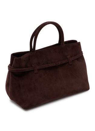 Detail View - Click To Enlarge - MANU ATELIER - Le Cambon 35 Suede Top Handle Bag