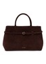 MANU ATELIER Le Cambon 35 Suede Top Handle Bag
