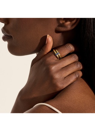 - JOHN HARDY - Spear 14K Yellow Gold Blue Sapphire Ring — Size 6