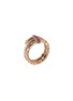 Detail View - Click To Enlarge - JOHN HARDY - Spear Double Wrap 14K Rose Gold Ruby Ring — Size 7