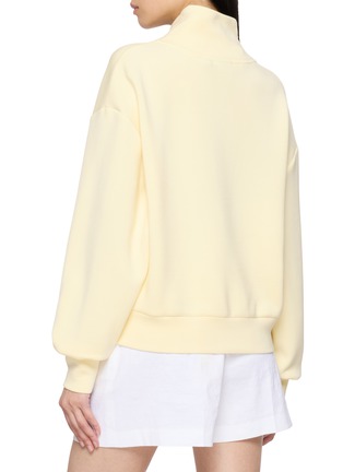 Back View - Click To Enlarge - VARLEY - Davidson Half Zip Cropped Sweater