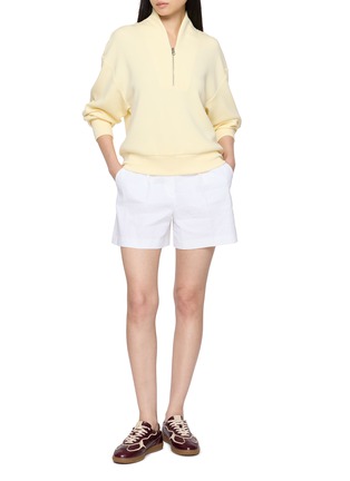 Figure View - Click To Enlarge - VARLEY - Davidson Half Zip Cropped Sweater