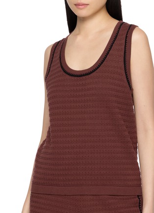  - VARLEY - Gideon Pointelle Cotton Knit Tank Top