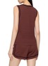 Back View - Click To Enlarge - VARLEY - Gideon Pointelle Cotton Knit Tank Top
