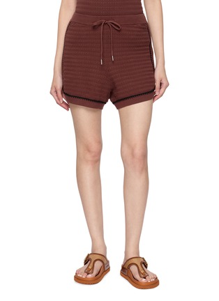 Main View - Click To Enlarge - VARLEY - Morden Cotton Knit Shorts