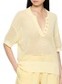  - VARLEY - Callie Short Sleeve Mesh Cotton Knit Top