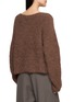 Back View - Click To Enlarge - TAIGA TAKAHASHI - Crewneck Super Baby Alpaca Hand Knit Sweater
