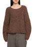 TAIGA TAKAHASHI Crewneck Super Baby Alpaca Hand Knit Sweater