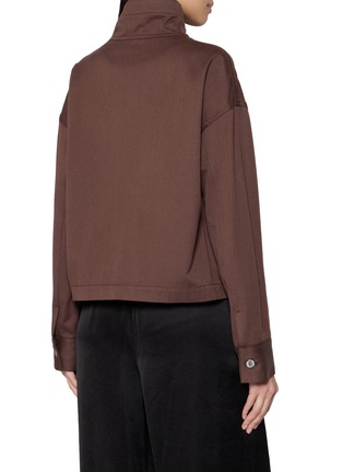 Back View - Click To Enlarge - TAIGA TAKAHASHI - Funnel Neck Coverall Jacket