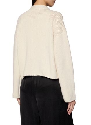Back View - Click To Enlarge - TAIGA TAKAHASHI - Open Front Cashmere Knit Cardigan