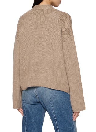 Back View - Click To Enlarge - TAIGA TAKAHASHI - Open Front Cashmere Knit Cardigan